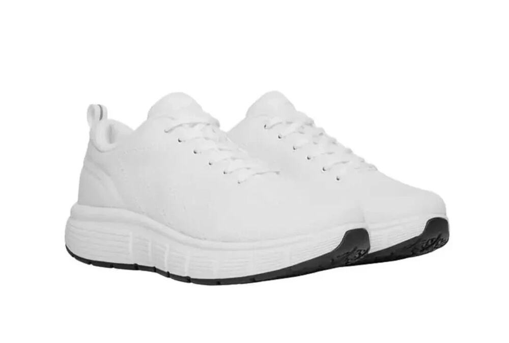 Kirkland Men's Comfort Walker Water Stain & Slip Resistant Sneaker Shoes White 9